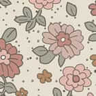 jollein monddoekje hydrofiel retro flowers