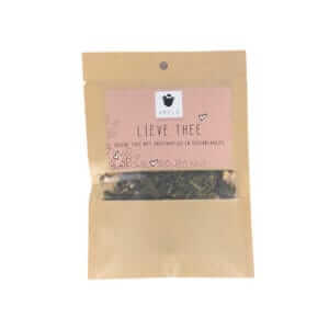 Biologische Lieve Thee Arelo 25 gram – rustgevende blend in kraamcadeau meisje Rosa