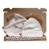 Brievenbuskraamcadeau neutraal Ziggy met bandana, mutsje en slab – lief en praktisch babycadeau
