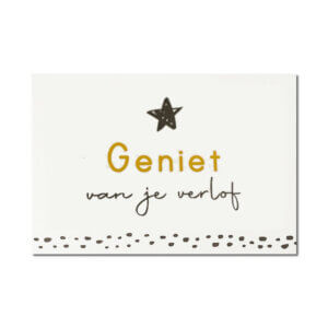 Geniet van je verlof