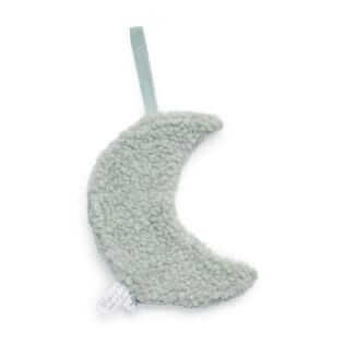 Zachte Moon Snake speendoekje in sage – ideaal voor pasgeboren jongens