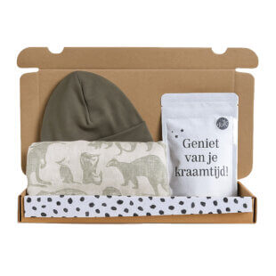 Cadeau Geniet van je Kraamtijd Olijf