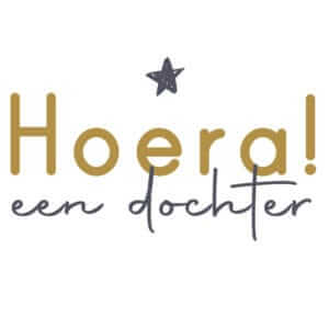 Felicitatiekaartje | Hoera een dochter