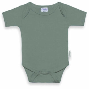 funnies romper stone green