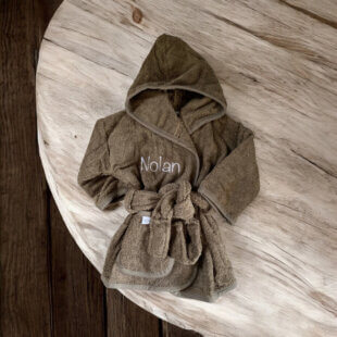 Baby badjasje met naam Forest