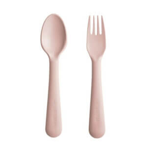 Mushie-Lepel-Vork-Blush