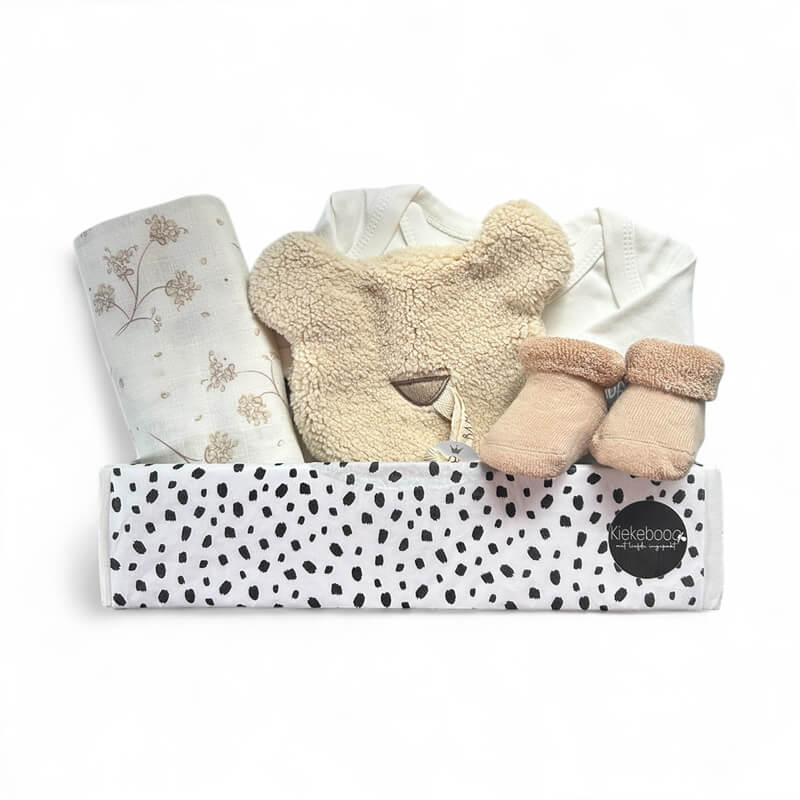 Kraamcadeaubox met hydrofiele doek en speendoekje – onmisbaar voor onderweg