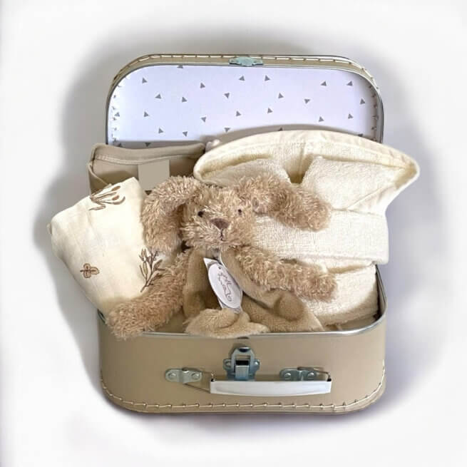 Kraamcadeau Koffertje Samenstellen – persoonlijk cadeau met naam