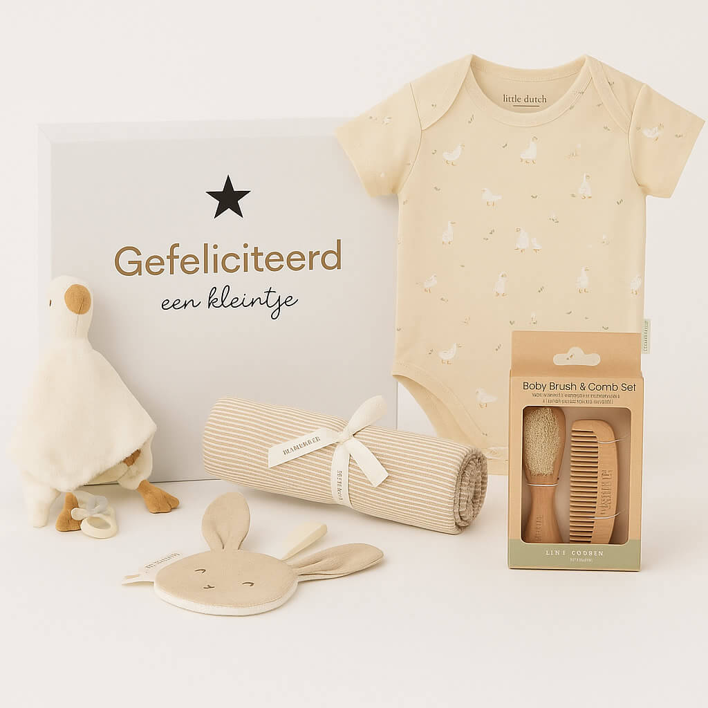 Kraamcadeau Little Dutch Samenstellen – zelf samen te stellen cadeaubox