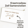 Kraamcadeau Zelf Samenstellen – Reserve Kleertjes Zakje