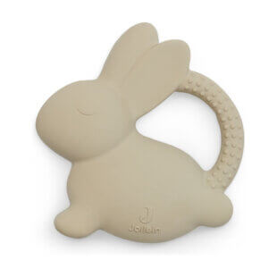 Bijtring Rubber Bunny - Nougat