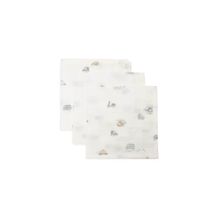 Hydrofiel Monddoekje 31x31cm - On The Go - 3 Stuks