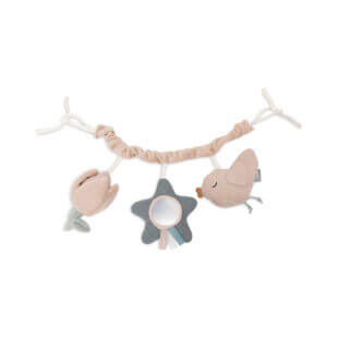 Jollein wagenspanner Lovely Birds – vrolijke accessoire in geboortecadeau meisje
