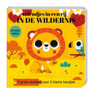 Puzzelboek Vriendjes in een rij - In de Wildernis Voorkant