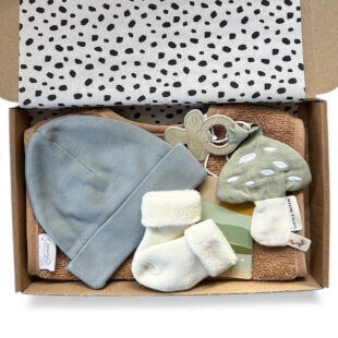 Klein kraamcadeau jongen – Ollie brievenbuscadeau