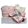 Cadeaubox Meisje Nijntje Blossom Little Dutch – badjasje, knuffeldoek en hydrofiele doek in blush tinten