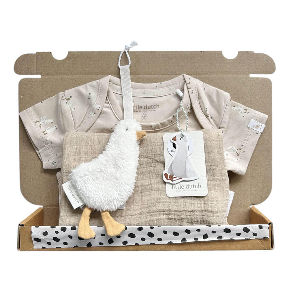 Neutraal brievenbus kraamcadeau Newborn Naturals Box