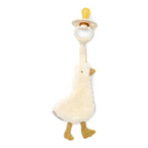Speendoekje wit Newborn Naturals Little Goose – zacht en knuffelbaar doekje voor baby’s