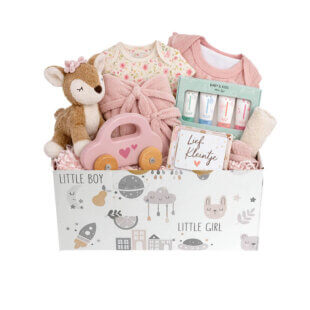 kraampakket 10 dagen roze luxe babycadeau